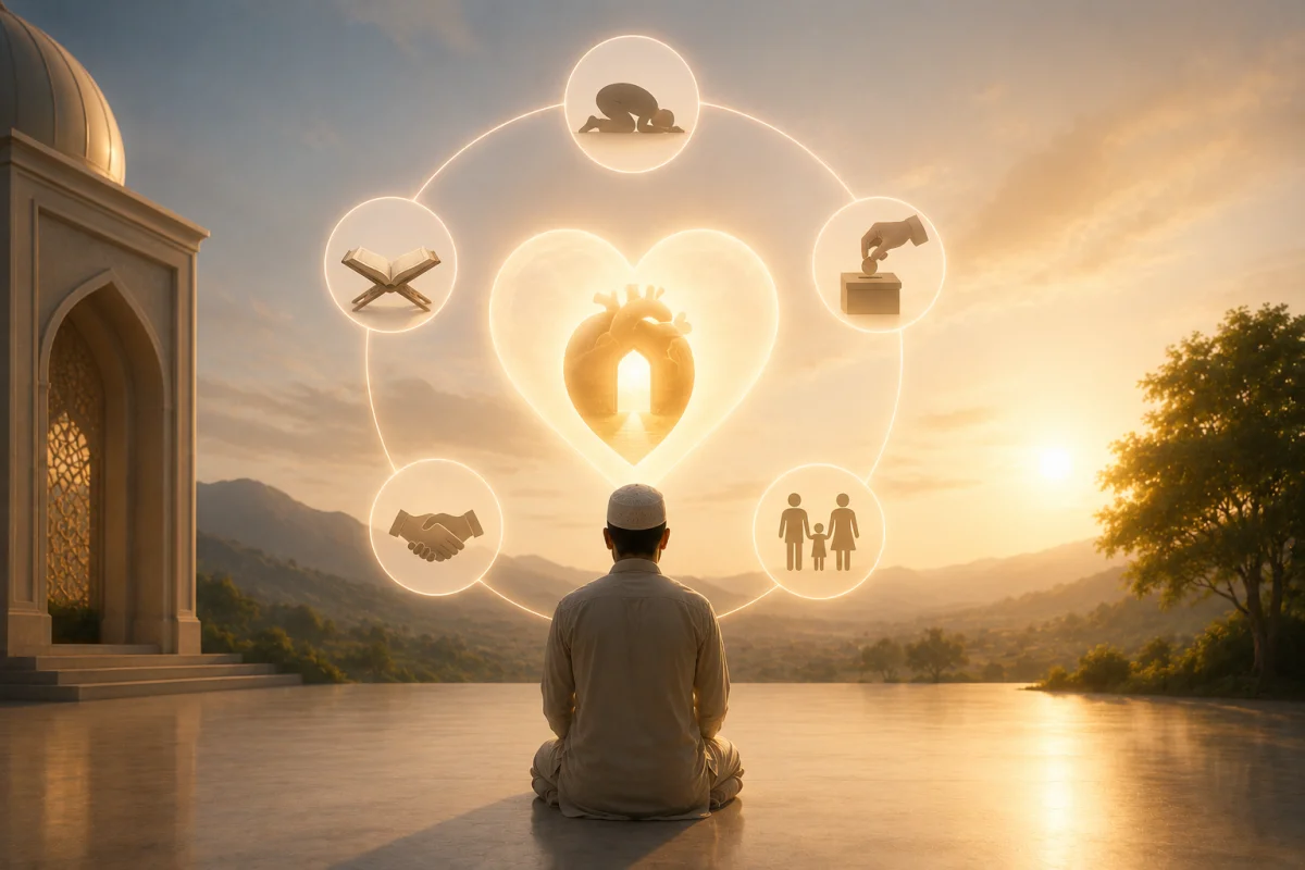 Iman Itu Bukan di Tangan — Data 76 Ayat Bilang Iman Itu di Qolbu