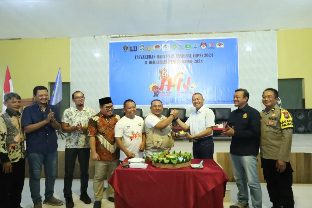 Pemerintah Kabupaten Lumajang Deklarasikan Pemilu Damai 2024 dalam Rangka Hari Pers Nasional