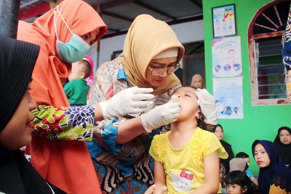 Capaian Imunisasi Polio Putaran Pertama di Lumajang Mencapai 112,2 Persen