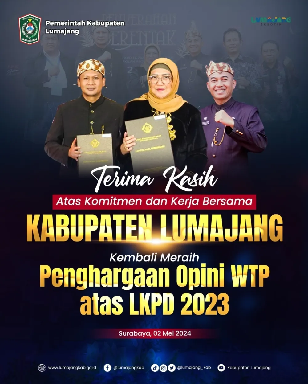 Penghargaan Opini WTP atas LKPD 2023