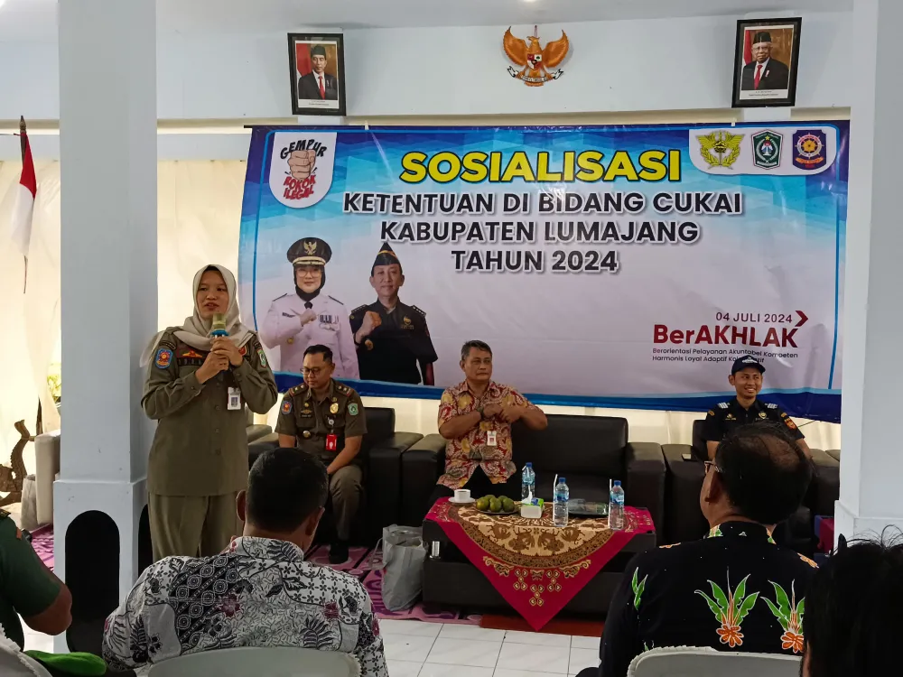 Sosialisasi Ketentuan Di Bidang Cukai Kabupaten Lumajang Tahun 2024 di Kecamatan Tempursari