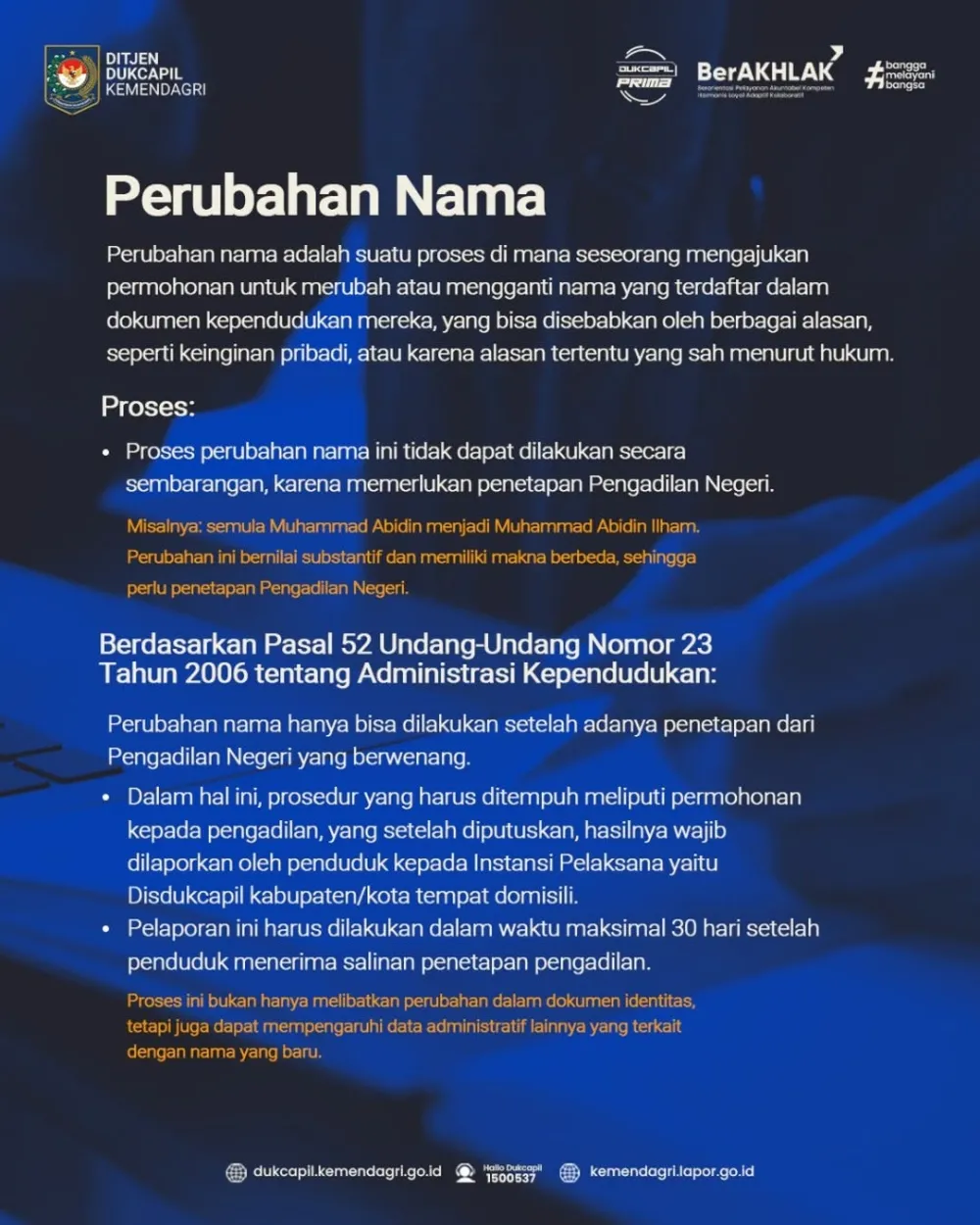 Perubahan Nama ? di Akta Atau Kartu Keluarga