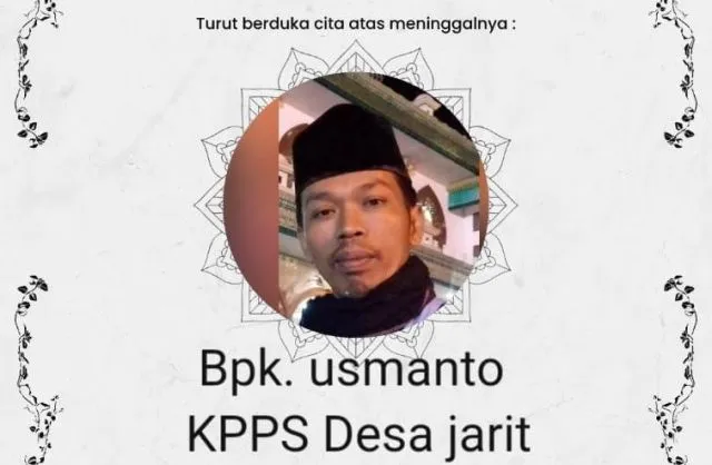 Innalillah, Anggota KPPS Desa Jarit Lumajang Meninggal Dunia