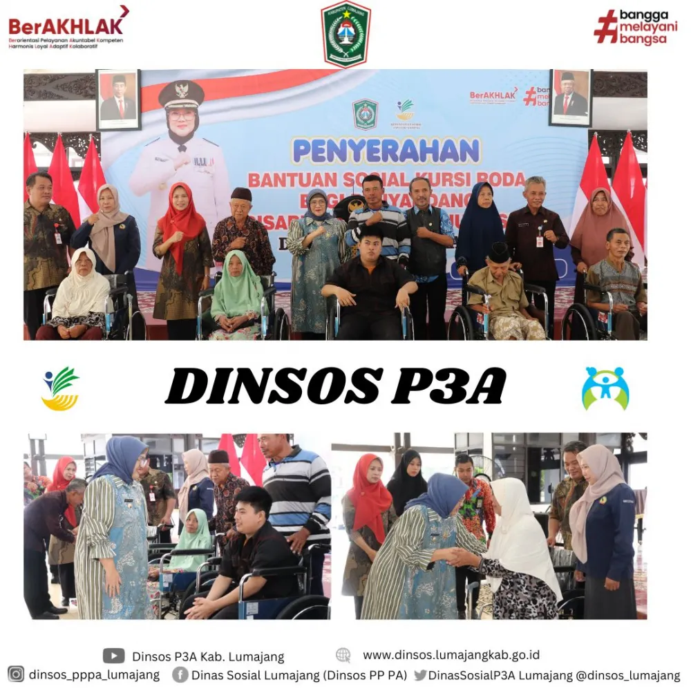 PENYALURAN BANTUAN KURSI RODA BAGI PENYANDANG DISABILITAS