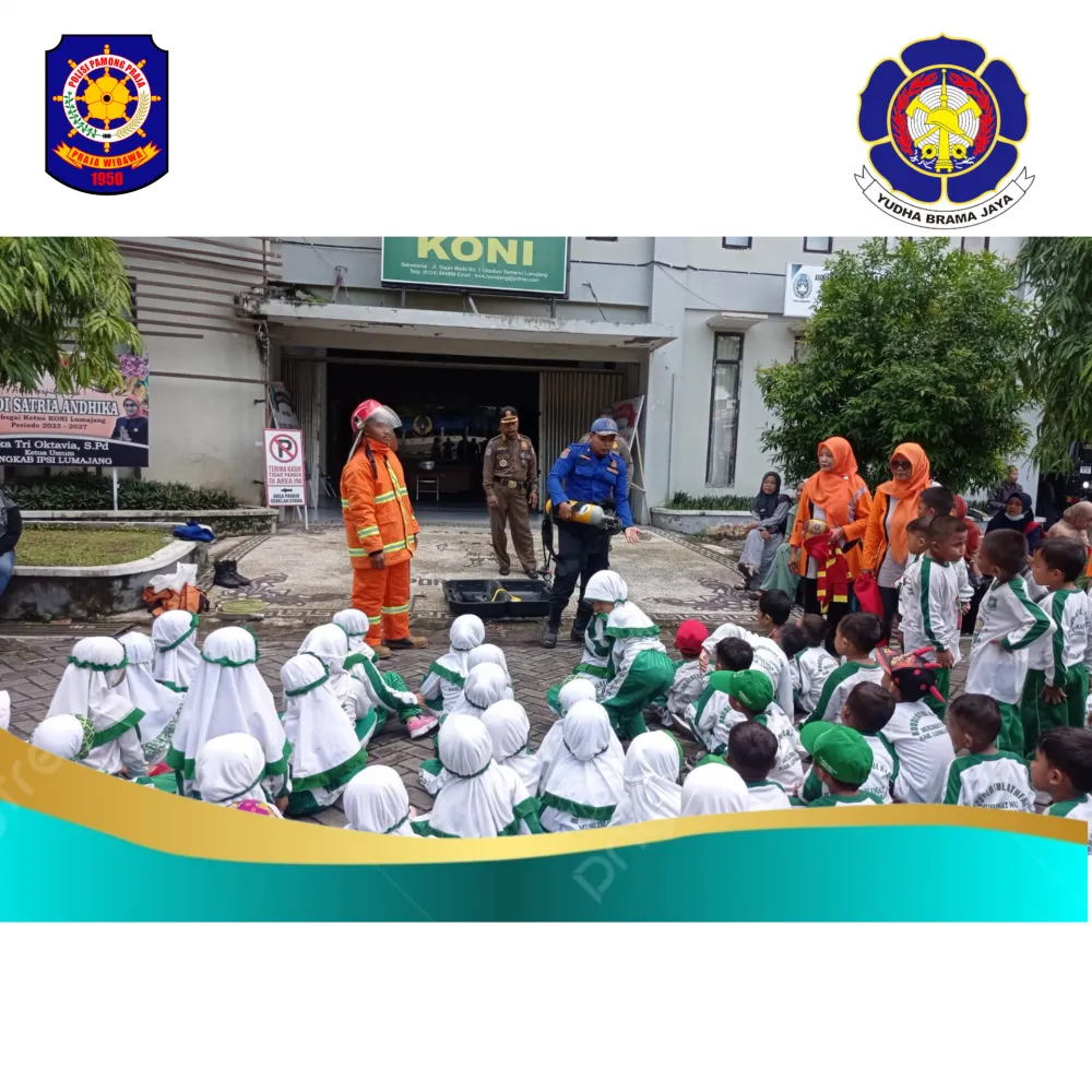 Sosialisalisasi dan Edukasi Penanggulangan Bahaya Kebakaran Bersama RA Muslimat NU 25 Jogoyudan. Jl.Citarum no. 16  Jogoyudan - Lumajang.