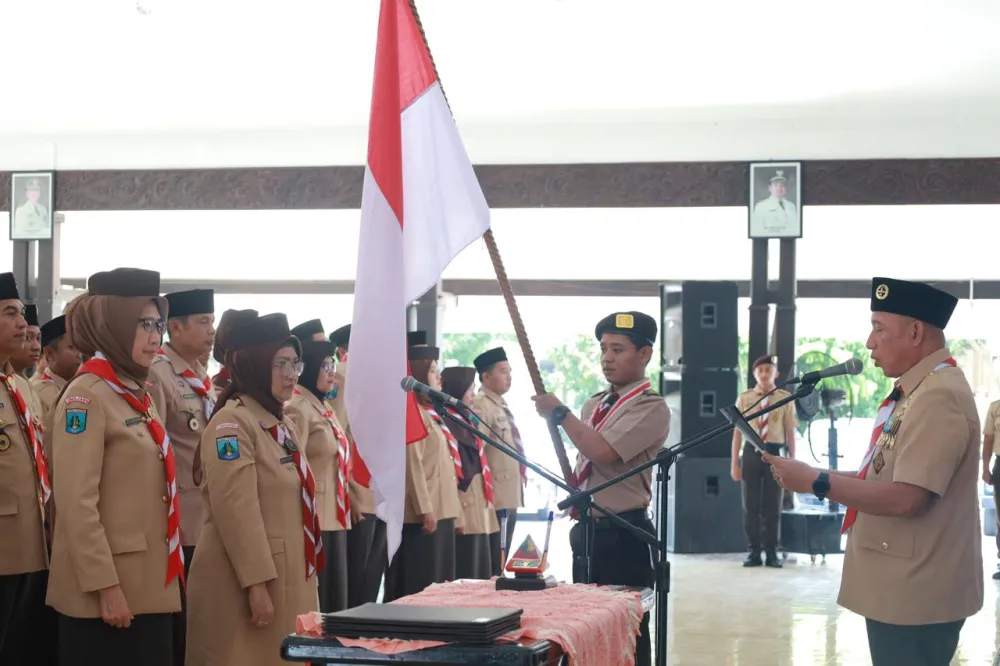 Pj. Bupati Lumajang Resmi Dilantik Sebagai Ketua Mabicab Gerakan Pramuka