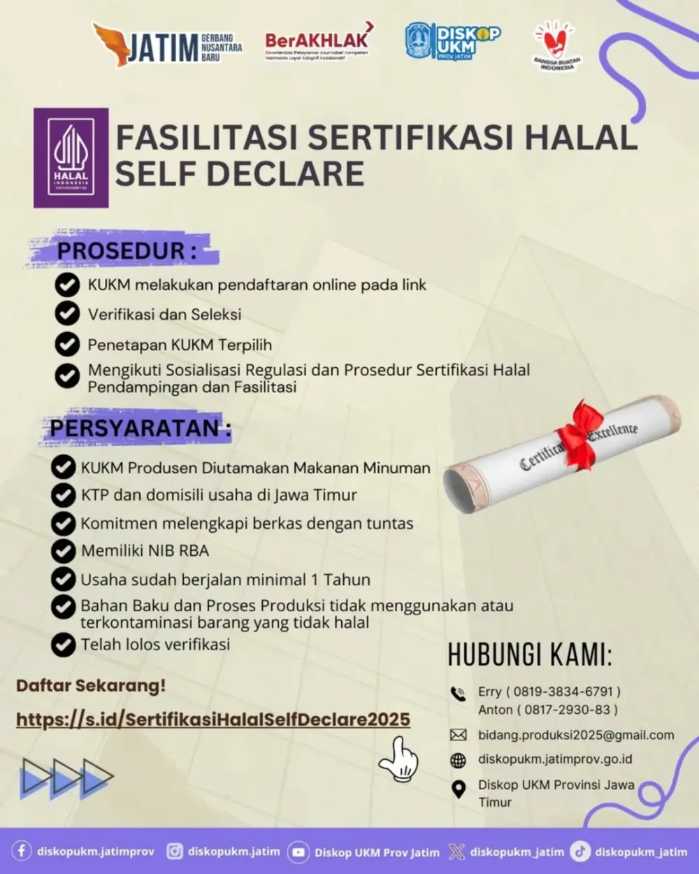 Dukung UMKM Lumajang! Sertifikasi Halal Kini Lebih Mudah dan Gratis