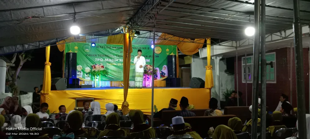 TPQ dan Madin Riyadlul Ulum Gelar Haflah Akhirusannah, Kades Tukum Puji Peran Penting Para Guru Ngaj