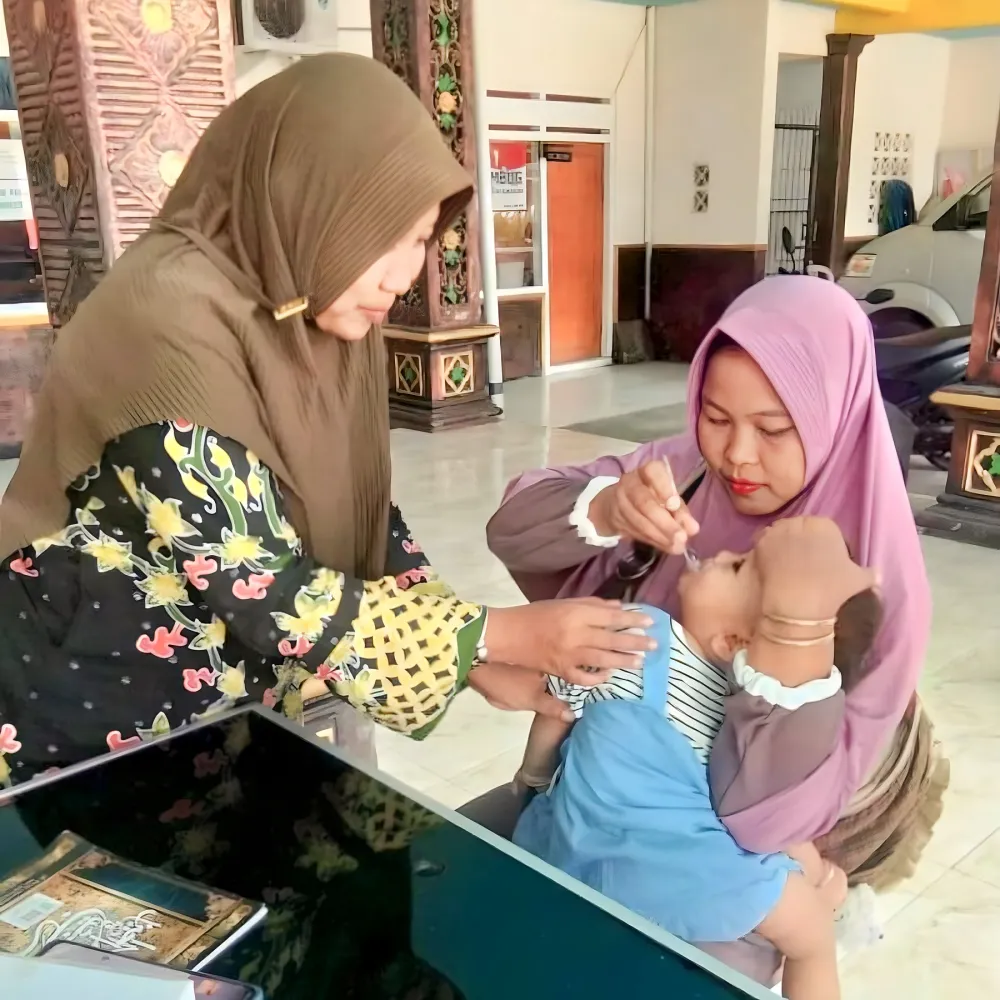 Posyandu Kutorenon Lumajang Maksimalkan Program Pemberian Obat Cacing untuk Anak