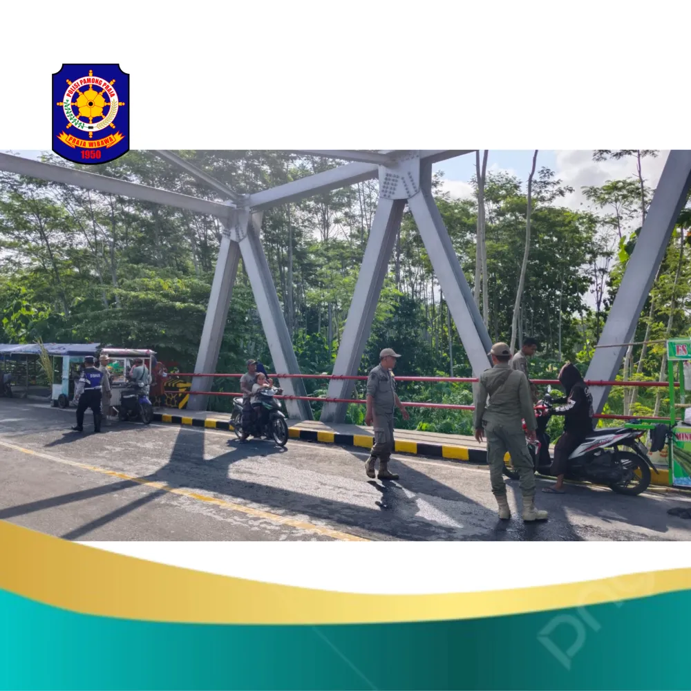 Penertiban Gabungan PKL di Jembatan JLS