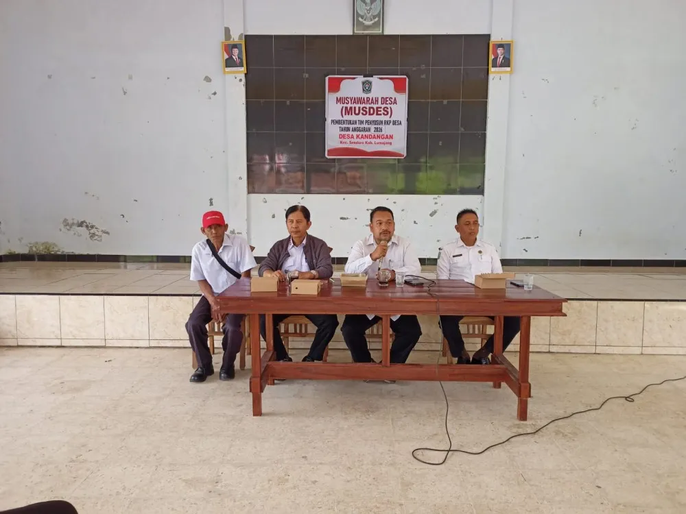 Desa Kandangan Gelar Musdes Pembentukan Tim Penyusun RKPDes 2026