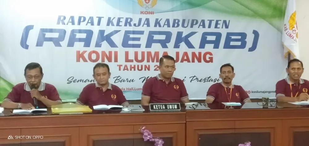 USAI DILANTIK KONI LANGSUNG TANCAP GAS MELAKSANAKAN RAKER KONI YANG PERTAMA