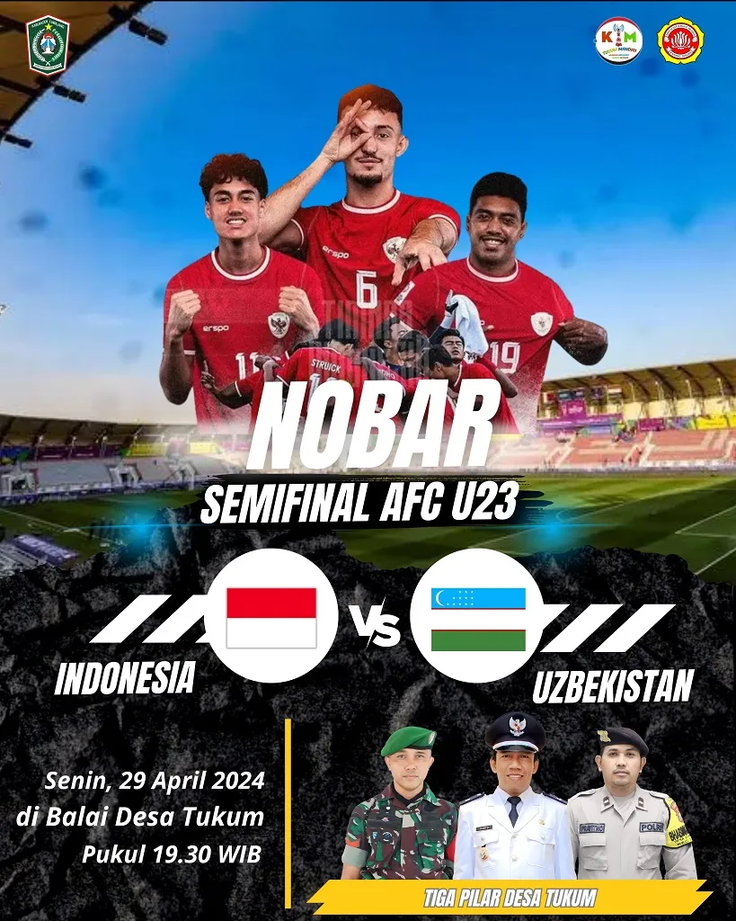 Masyarakat Desa Tukum Diajak NOBAR untuk Dukung Timnas Indonesia di Semifinal AFC U23