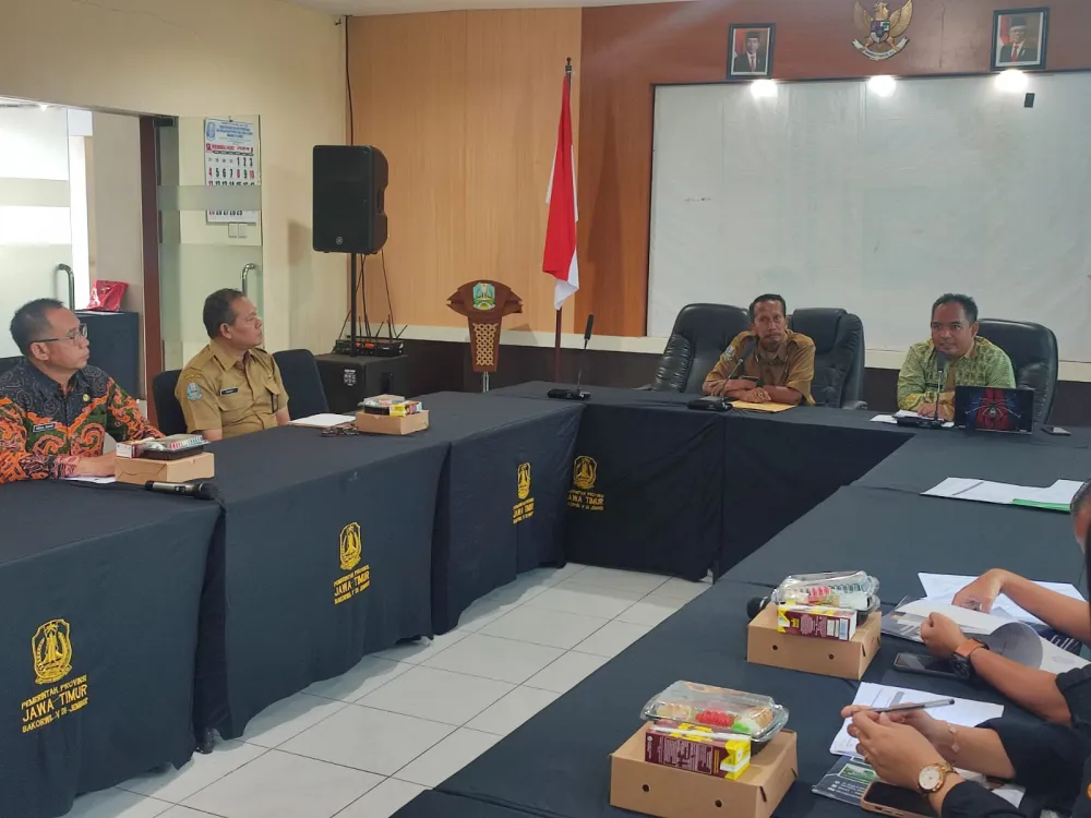 FGD EVALUASI PERJANJIAN KERJASAMA ANTARA DPMPTSP PROVINSI JAWA TIMUR DENGAN DPMPTSP SE-BAKORWIL V JEMBER