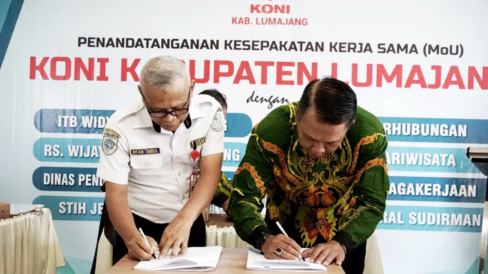 Atlet Lumajang Kini Terlindungi, MoU KONI dan BPJS Ketenagakerjaan Resmi Ditandatangani